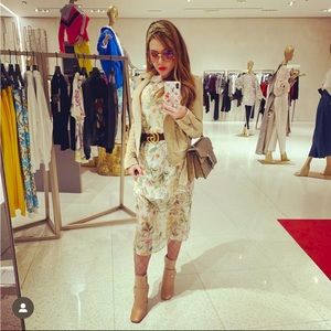 Flowy floral sheer dress